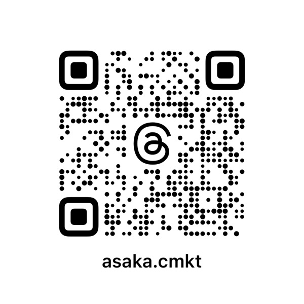 Threads @asaka.cmkt のQRコード